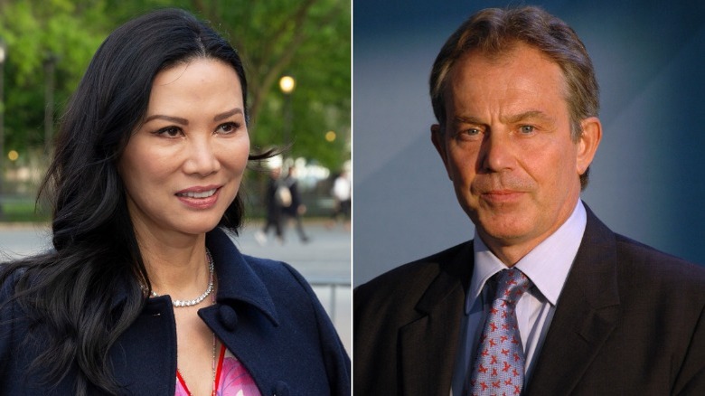 Wendi Deng and Tony Blair 