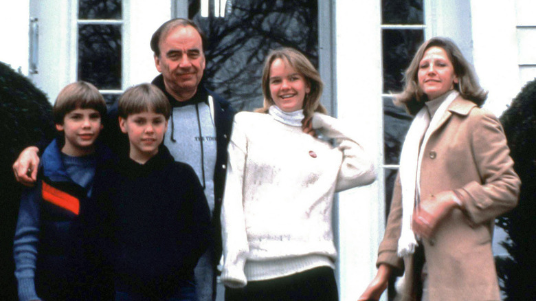 Rupert Murdoch with family