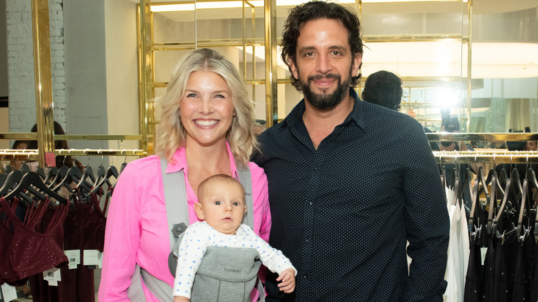 Amanda Kloots and Nick Cordero with son