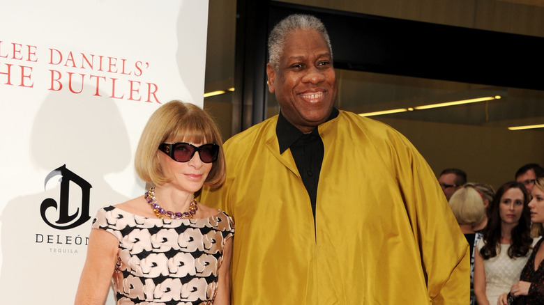 Anna Wintour and Andre Leon Talley attending Lee Daniels' "The Butler" New York Premiere