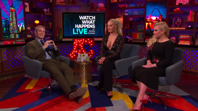 Andy Cohen, Erika Jayne, Meghan McCain on WWHL in 2017