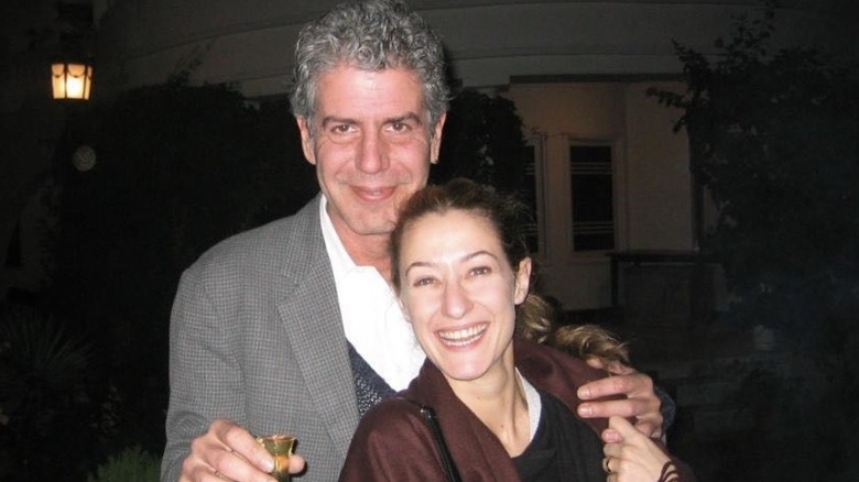 Anthony Bourdain, Paul Froelich, smiling