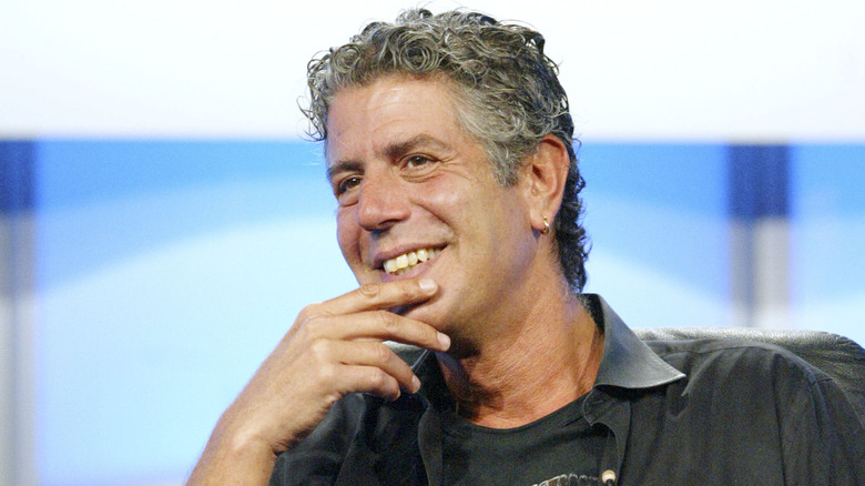 Anthony Bourdain smiling