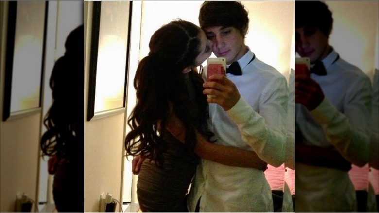 Ariana Grande kissing Jai Brooks