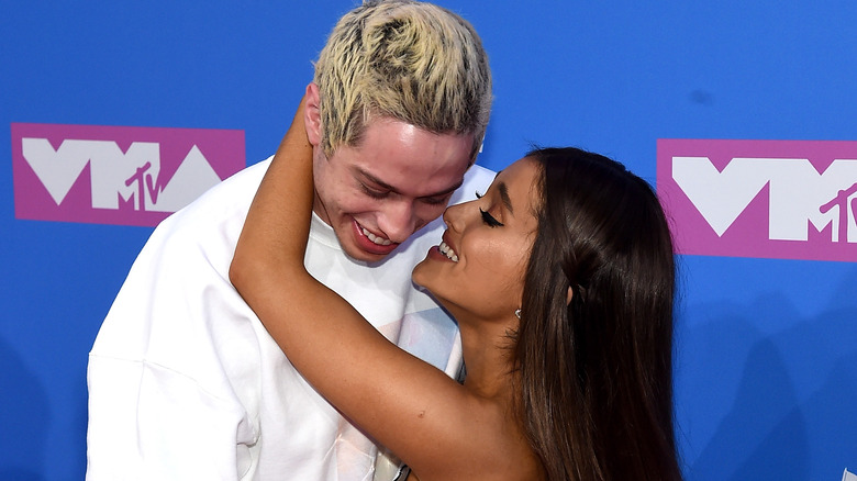 Pete Davidson and Ariana Grande at VMAs