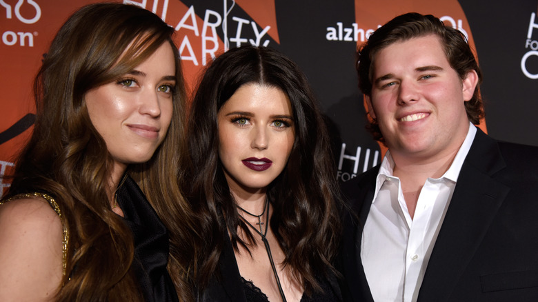 Christina, Katherine, and Christopher Schwarzenegger at event