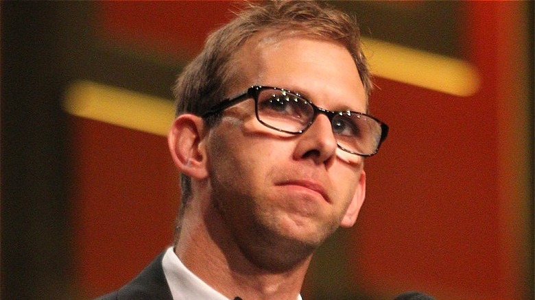 Michael Kutcher at a speaking engagement