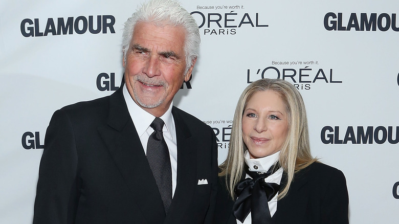 James Brolin and Barbra Streisand posing together