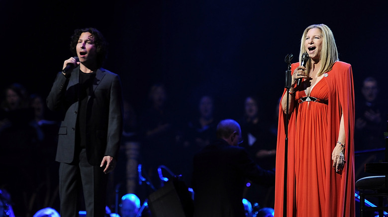 Jason Gould and Barbra Streisand