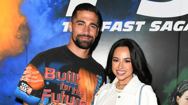 Becky G and Sebastian Lletget on the red carpet