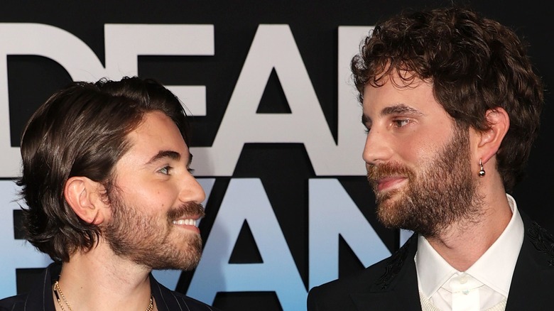 Ben Platt and Noah Galvin smiling