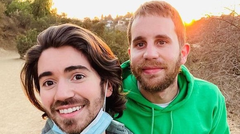 Ben Platt and Noah Galvin smiling