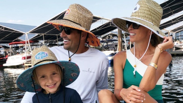 Bill, Giuliana, and Duke Rancic on a boat 