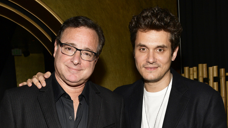 Bob Saget and John Mayer smiling