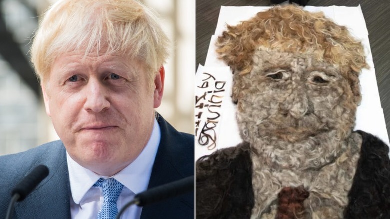 Boris Johnson and his hair portrait