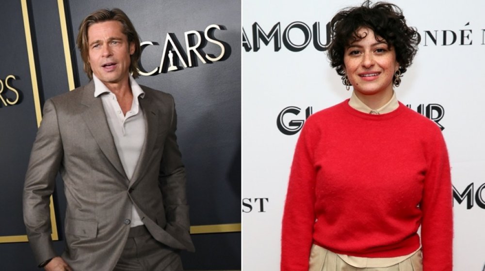 Actor Brad Pitt; actress Alia Shawkat