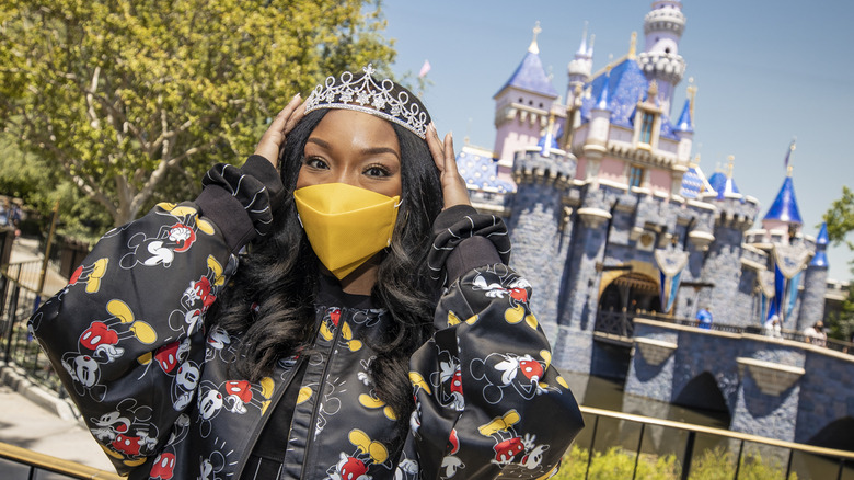 Brandy celebrates new single at Disneyland