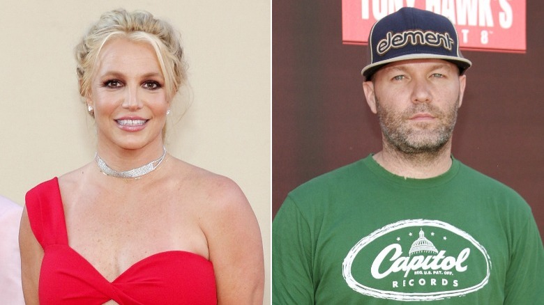 Britney Spears and Fred Durst side by side