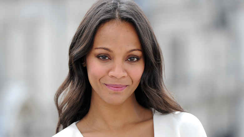 Zoe Saldana smiling