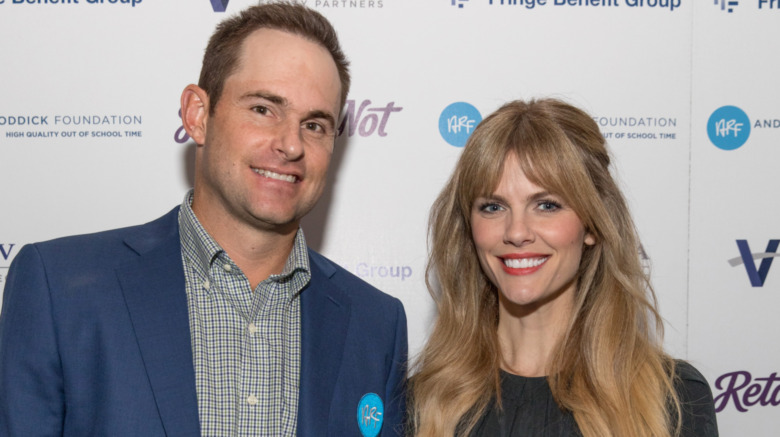 Brooklyn Decker and Andy Roddick on a red carpet