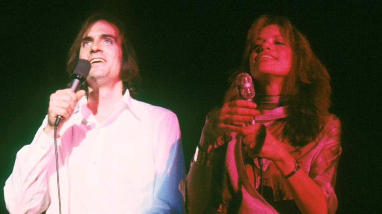 James Taylor and Carly Simon singing 