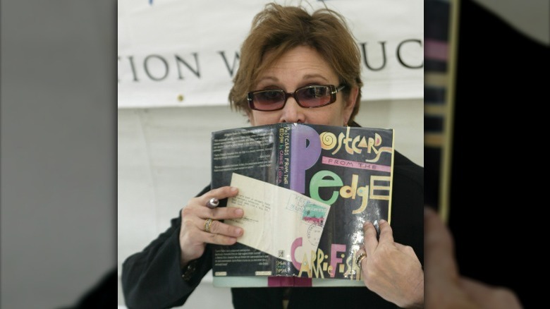 Carrie Fisher at book signing