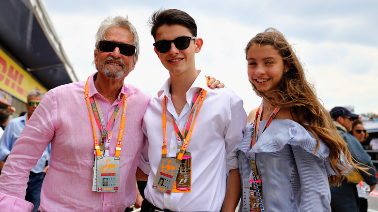 Michael Douglas with kids