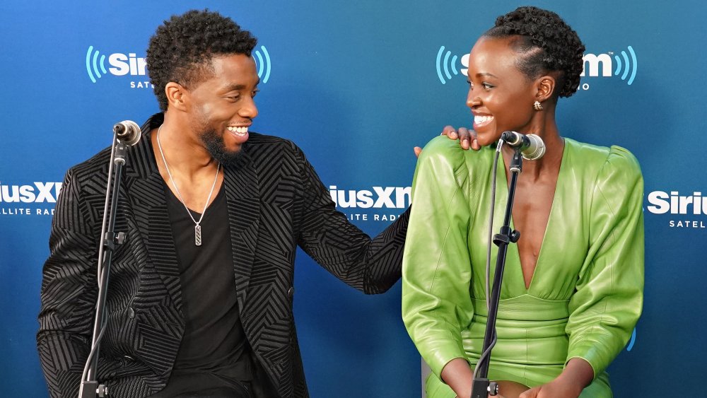 Chadwick Boseman and Lupita Nyong'o