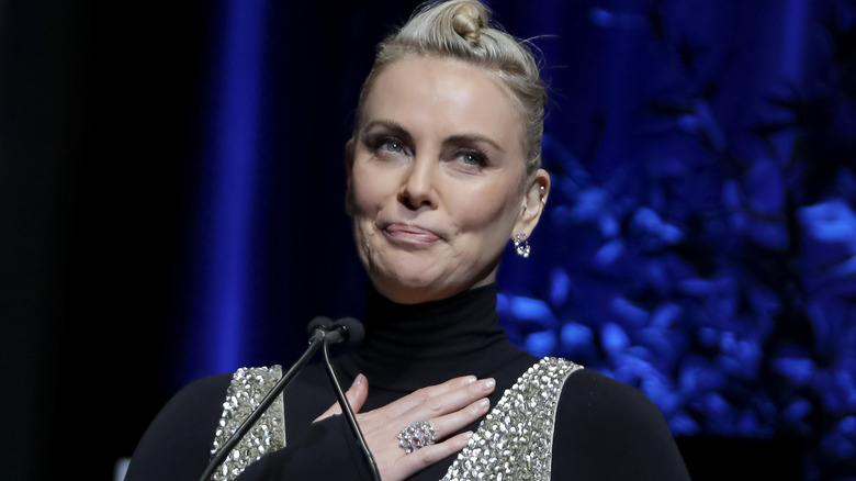 Charlize Theron speaking