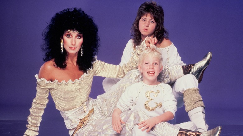 Cher with her children