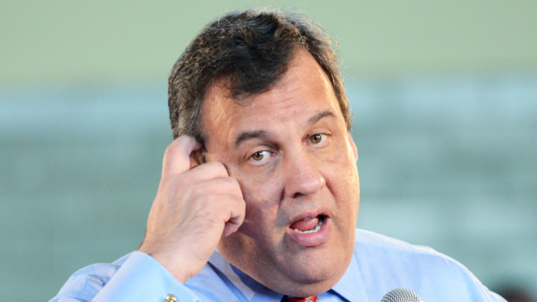 Chris Christie at a town hall