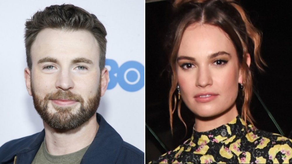 Chris Evans Lily James