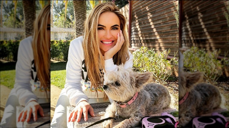 Chrishell Stause and her dog