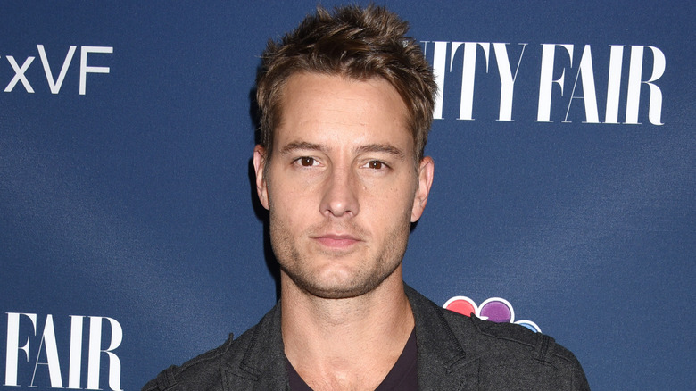 Justin Hartley on the red carpet