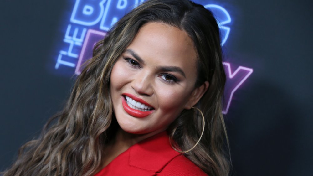 Chrissy Teigen attends the premiere of NBC's "Bring The Funny"