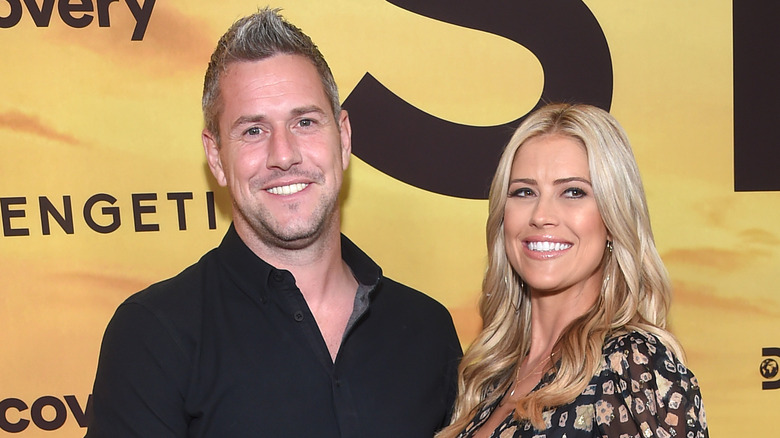 Christina Hall and Ant Anstead at an event 