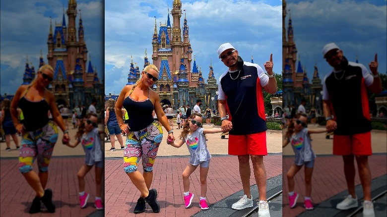 Coco Austin, Chanel, and Ice-T at Disneyland