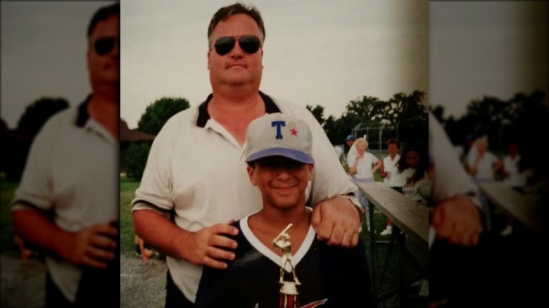 old photo of Colin Kaepernick with Rick Kaepernick