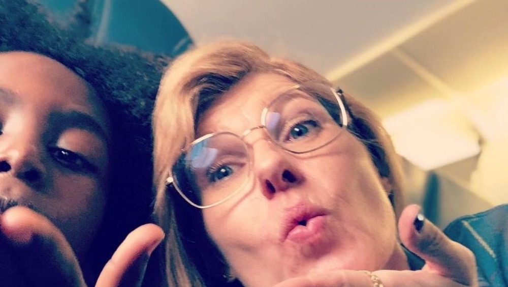 Connie Britton takes a selfie with her son in 2020