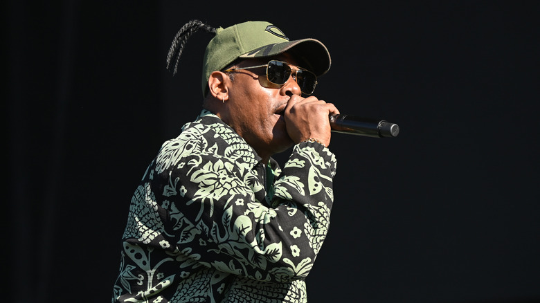 Coolio performing at a concert