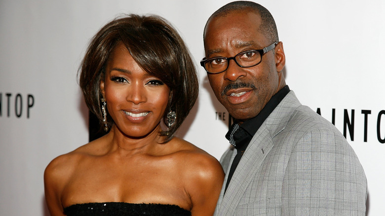 Angela Bassett and Courtney B. Vance smiling