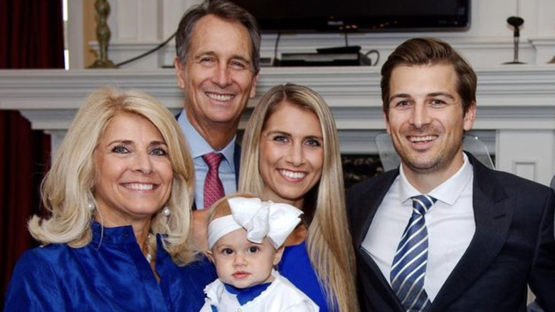 Holly Bankemper, Cris Collinsworth, and family posing