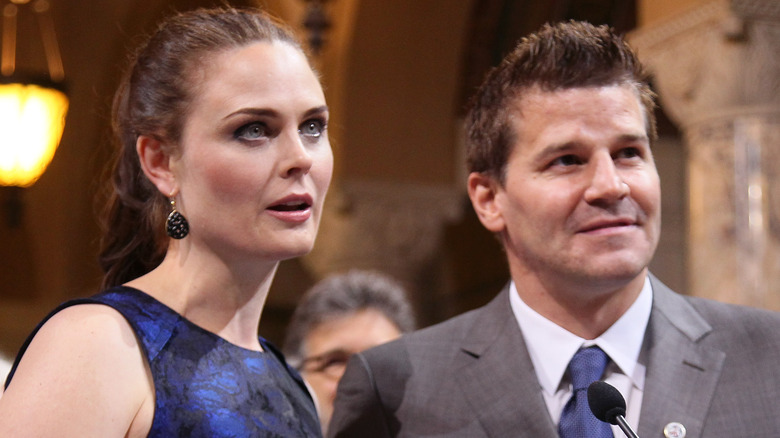 Emily Deschanel and David Boreanaz