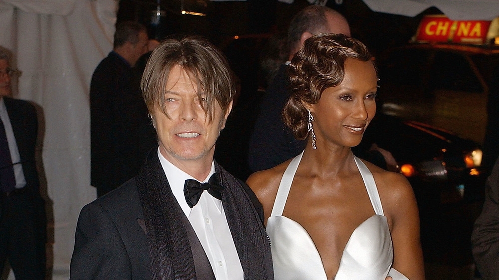 Iman and David Bowie at the 2005 Met Gala