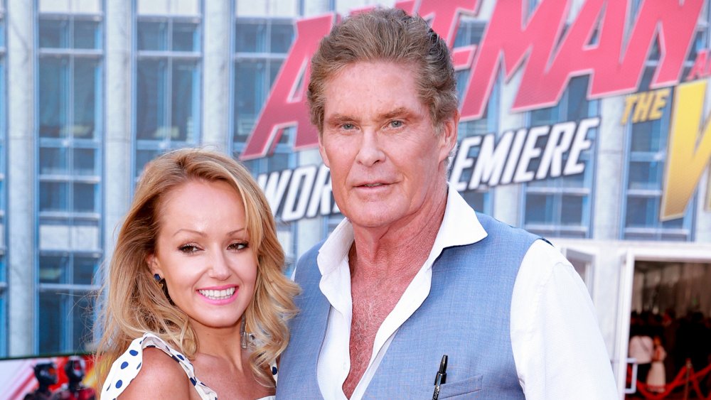 David Hasselhoff and Hayley Roberts