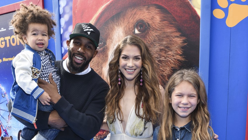 Dancers Stephen "tWitch" Boss (C-L) and Allison Holker (C-R) arrive at the premiere of Warner Bros. Pictures' "Paddington 2"