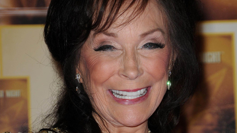 Loretta Lynn smiling and facing camera