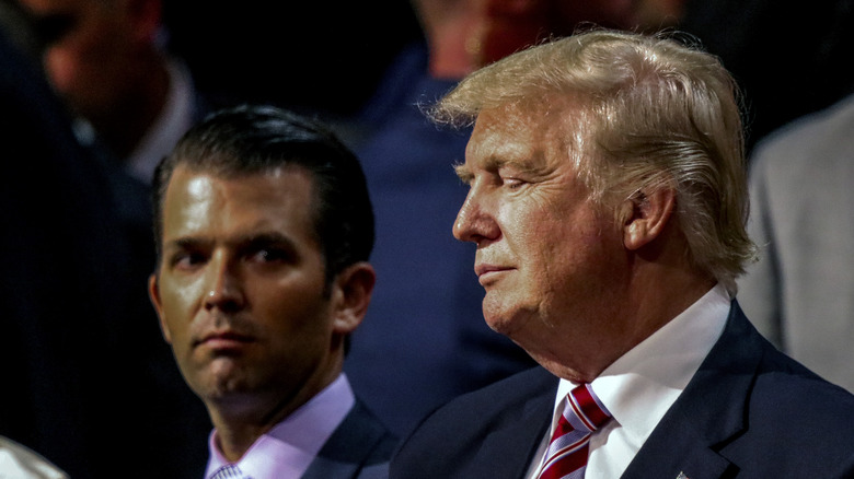 Donald Trump with Donald Trump Jr