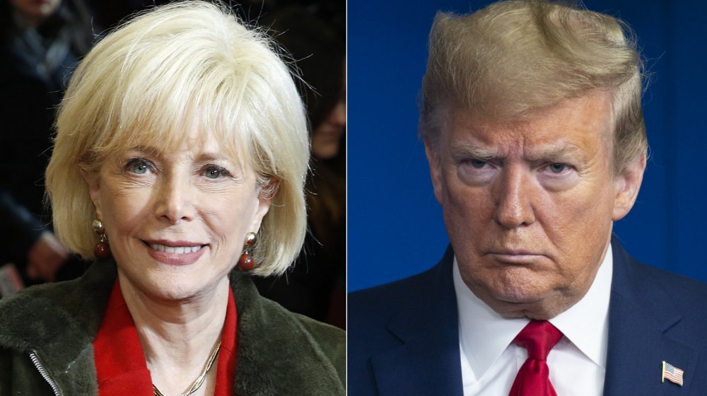 Lesley Stahl and Donald Trump