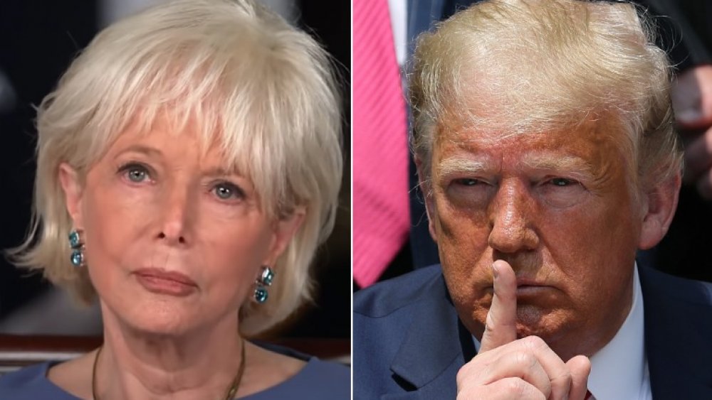 Lesley Stahl and Donald Trump